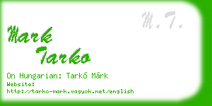 mark tarko business card