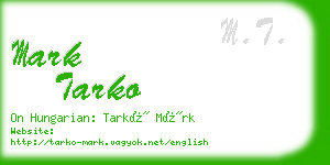 mark tarko business card